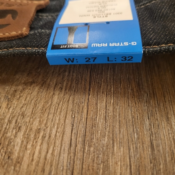 GStar Raw 3301 bootcut Size 27 Blue Dark Wash - Picture 8 of 10